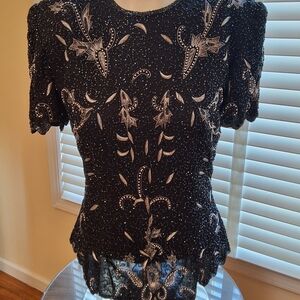 Beautifully Embellished Women's Evening Wear Blouse